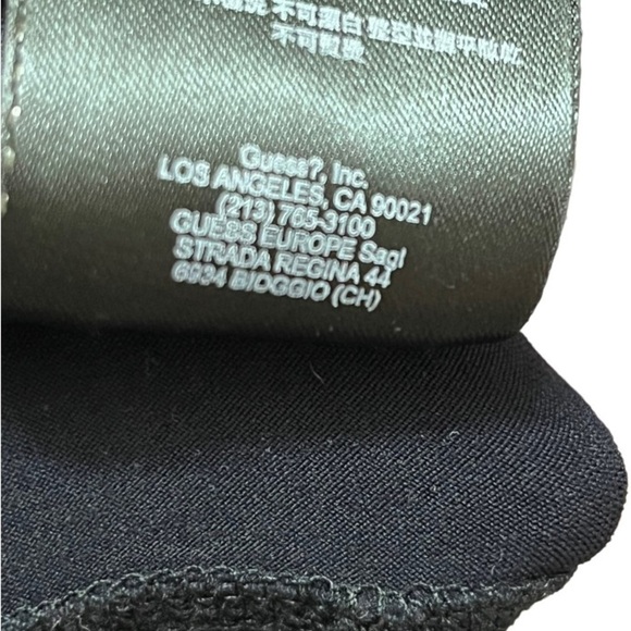 GUESS by Marciano black knit with metallic front panel legging grunge layer fall - Picture 10 of 10